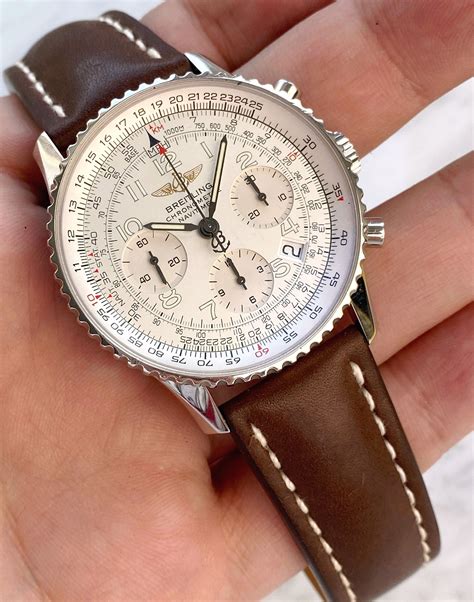 breitling navitimer white strap band|breitling navitimer 22mm deployment strap.